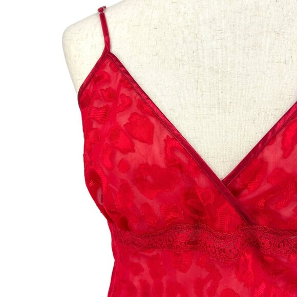 Gilligan O'malley Leopard Lace Sheer Slip | Extra Large - Picture 3 of 5